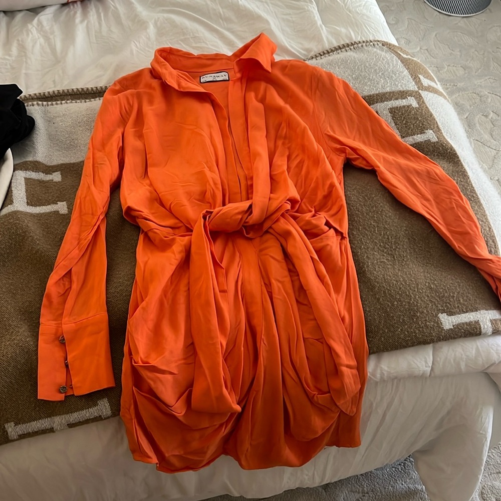 Runaway Orange Beach Dress
